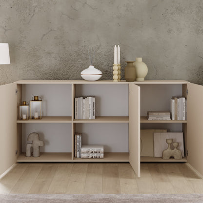 Raveena Sideboard, Three Door - Cashmere Finish