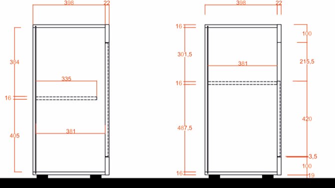 Como Sideboard, Three Door, AV Storage - Anthracite and Grey Finish
