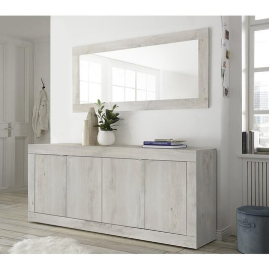 Urbino Sideboard, Four Door - White Pine Finish
