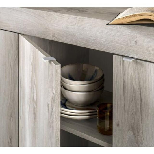 Urbino Sideboard, Four Door - White Pine Finish